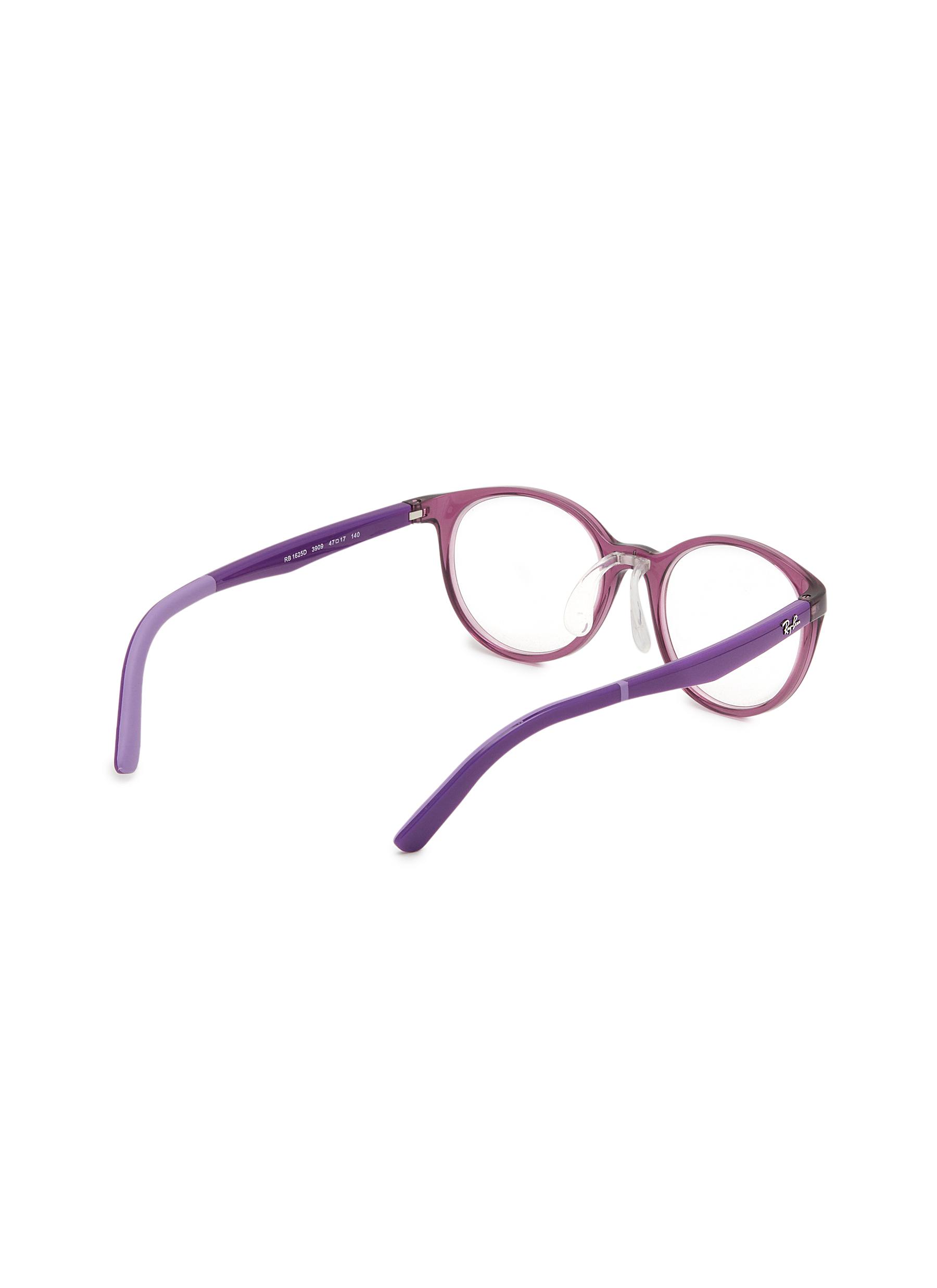 Round Acetate Kids' Glasses - Thumbnail 2