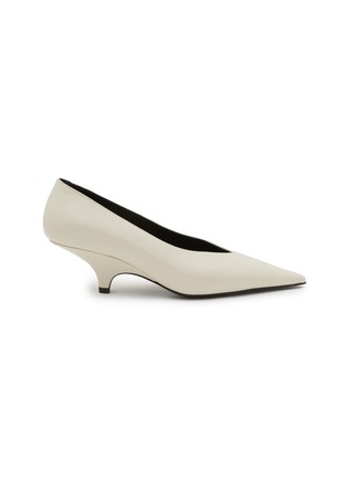 Main View - Click To Enlarge - TOTEME - Wedge Heel Leather Pumps