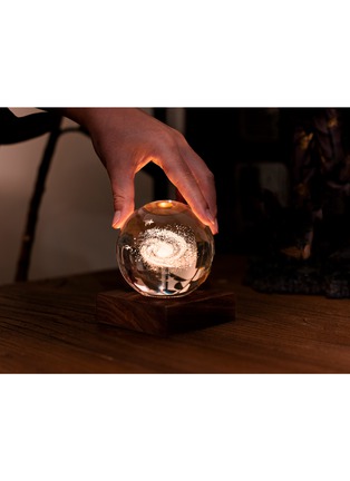 Detail View - Click To Enlarge - GINGKO DESIGN - Amber Crystal 3D Laser Light — Galaxy