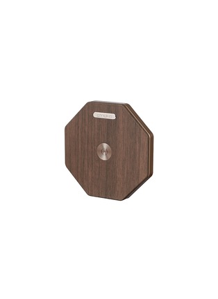 Detail View - Click To Enlarge - GINGKO DESIGN - Twist Hexagon Lamp — Walnut