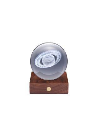Main View - Click To Enlarge - GINGKO DESIGN - Amber Crystal 3D Laser Light — Saturn