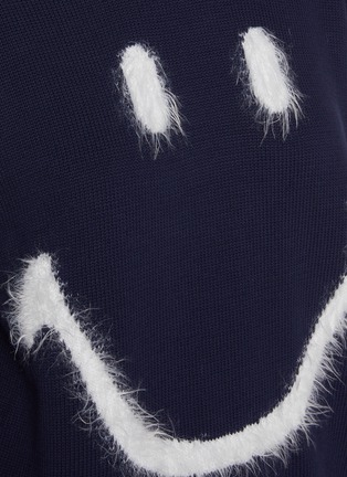  - JOSHUA SANDERS - Smiley Face Motif Cotton Sweater