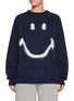 Main View - Click To Enlarge - JOSHUA SANDERS - Smiley Face Motif Cotton Sweater