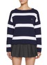 Main View - Click To Enlarge - JOSHUA SANDERS - Smiley Face Patch Cotton Sweater