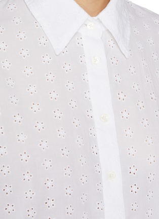  - JOSHUA SANDERS - Smiley Face Motif Cotton Shirt