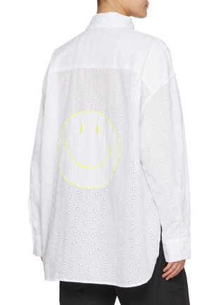 Back View - Click To Enlarge - JOSHUA SANDERS - Smiley Face Motif Cotton Shirt