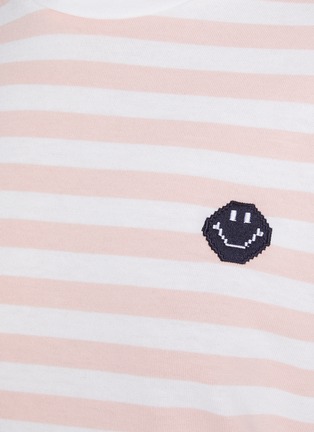  - JOSHUA SANDERS - Pixel Smiley Cotton T-shirt