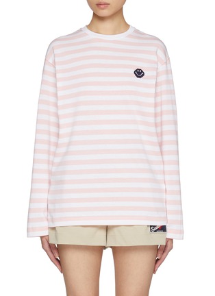 Main View - Click To Enlarge - JOSHUA SANDERS - Pixel Smiley Cotton T-shirt