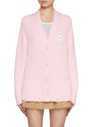 Main View - Click To Enlarge - JOSHUA SANDERS - Destroyed Daisy Cardigan
