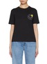Main View - Click To Enlarge - JOSHUA SANDERS - Outline Smiley Print Cotton T-shirt