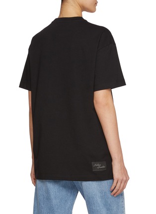 Back View - Click To Enlarge - JOSHUA SANDERS - Smiley Face Pocket Cotton T-Shirt