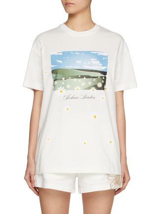 Main View - Click To Enlarge - JOSHUA SANDERS - Sky Motif Cotton T-Shirt