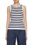 Main View - Click To Enlarge - JOSHUA’S - Smiley Face Embroidered Tank Top