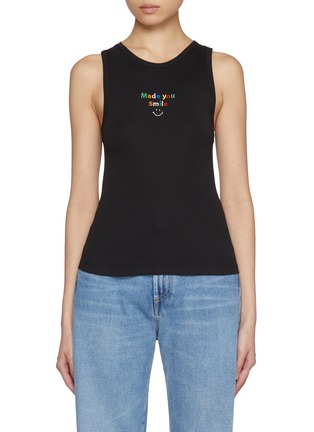 Main View - Click To Enlarge - JOSHUA’S - Made You Smile Cotton Tank Top