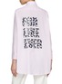 Back View - Click To Enlarge - JOSHUA SANDERS - For Like Ever Print Striped Cotton Shirt