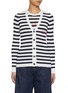 Main View - Click To Enlarge - JOSHUA SANDERS - Round Smile Striped Knit Cardigan