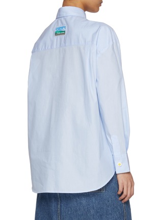 Back View - Click To Enlarge - JOSHUA SANDERS - Daisy Button Cotton Shirt