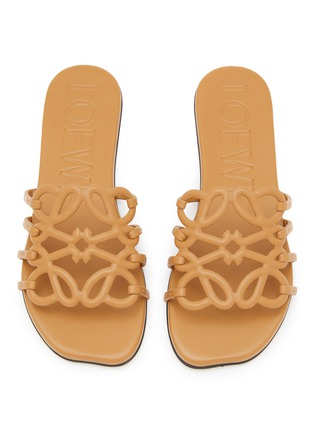 Detail View - Click To Enlarge - LOEWE - Petal Anagram Leather Slides
