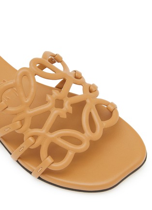 Detail View - Click To Enlarge - LOEWE - Petal Anagram Leather Slides