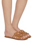 Figure View - Click To Enlarge - LOEWE - Petal Anagram Leather Slides