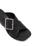Detail View - Click To Enlarge - LOEWE - 40 Petal Belt Leather Flat Sandals