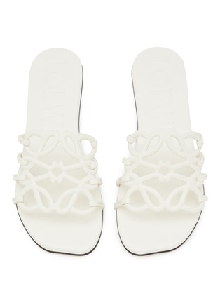 Detail View - Click To Enlarge - LOEWE - Petal Anagram Leather Slides