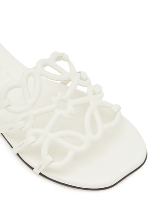 Detail View - Click To Enlarge - LOEWE - Petal Anagram Leather Slides