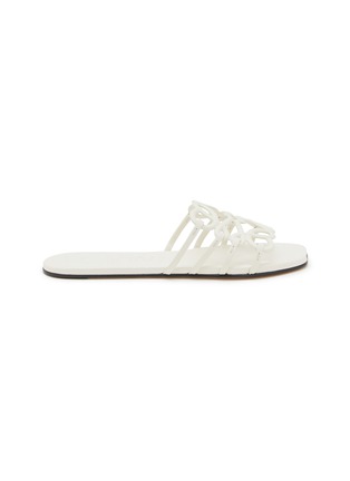 Main View - Click To Enlarge - LOEWE - Petal Anagram Leather Slides