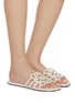 Figure View - Click To Enlarge - LOEWE - Petal Anagram Leather Slides