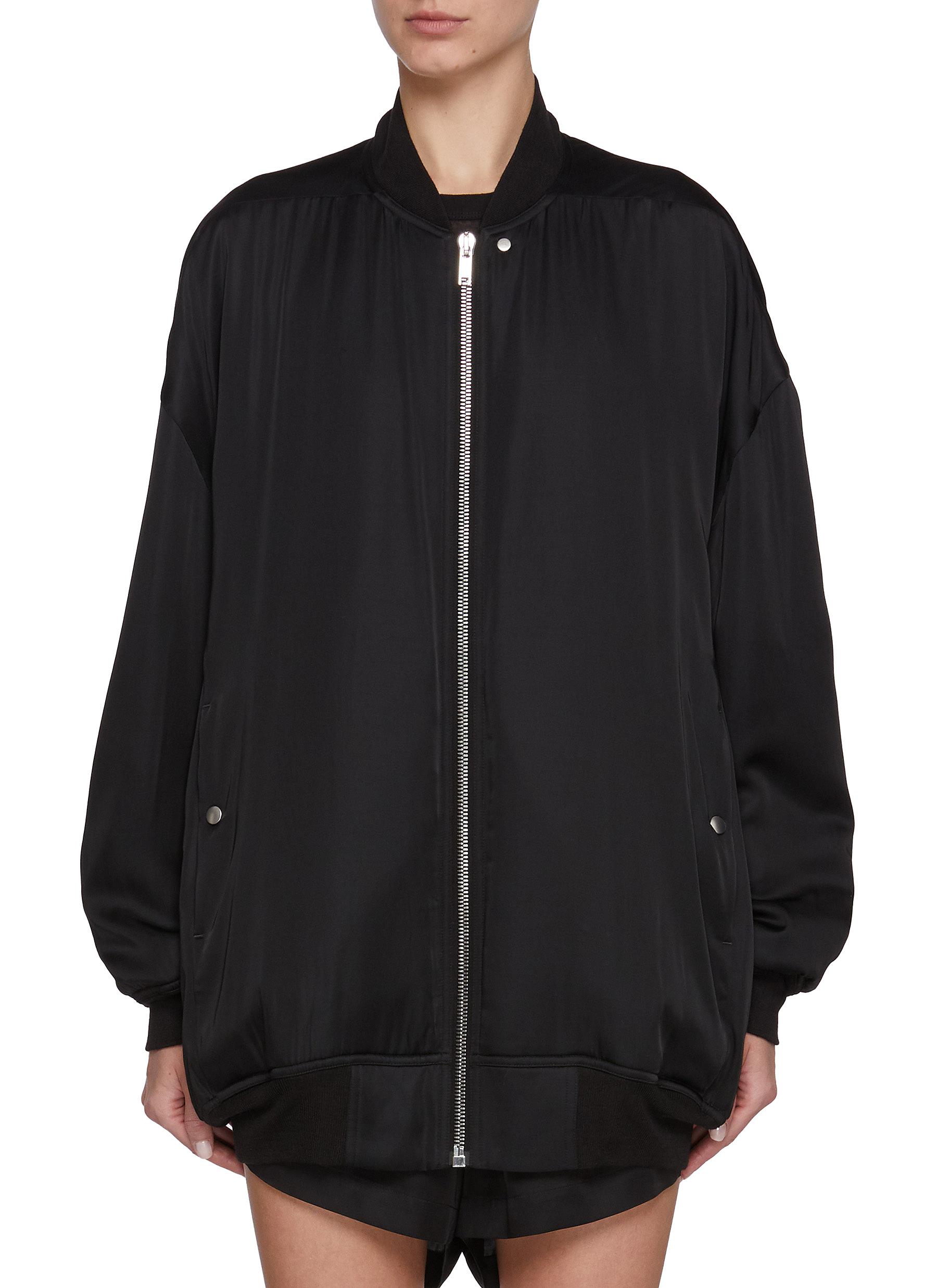 アウターその他 RICK OWENS Women Outer RP01E7737 TU Black RICK OWENS WOMEN CROPPED OUTERSHIRT BLACK FW24 | 50%OFF SALE