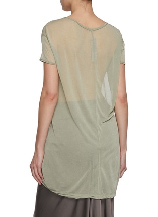 Back View - Click To Enlarge - RICK OWENS  - Sheer Hiked T-shirt