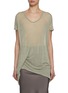 Main View - Click To Enlarge - RICK OWENS  - Sheer Hiked T-shirt