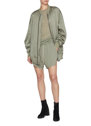 Figure View - Click To Enlarge - RICK OWENS  - Drawstring Slit Side Boxers Shorts