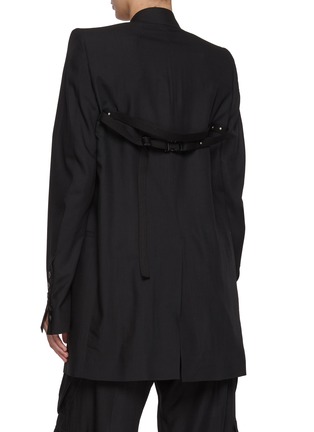 Back View - Click To Enlarge - RICK OWENS  - Giacca Single Breasted Wool Blazer