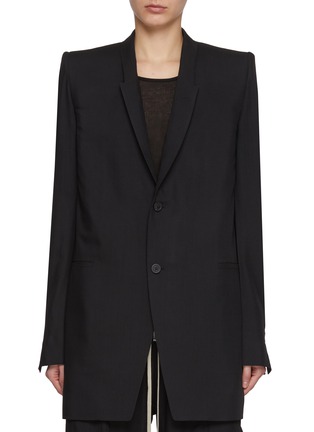 Main View - Click To Enlarge - RICK OWENS  - Giacca Single Breasted Wool Blazer
