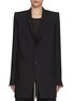 Main View - Click To Enlarge - RICK OWENS  - Giacca Single Breasted Wool Blazer