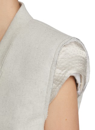  - RICK OWENS  - Giacca Single Breasted Cotton Vest