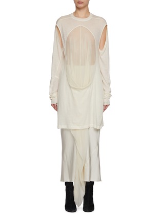 Main View - Click To Enlarge - RICK OWENS  - Drain Panelled Top