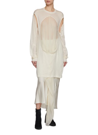 Figure View - Click To Enlarge - RICK OWENS  - Drain Panelled Top