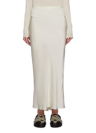 Main View - Click To Enlarge - RICK OWENS  - Bias Cut Midi Skirt