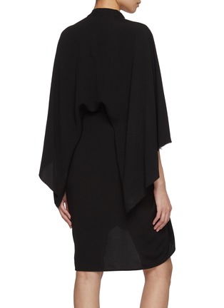 Back View - Click To Enlarge - RICK OWENS  - Moon V-neck Mini Dress