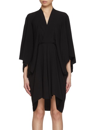 Main View - Click To Enlarge - RICK OWENS  - Moon V-neck Mini Dress