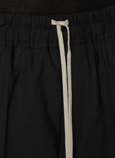 RICK OWENS | Astaire Drop Crotch Cropped Wool Blend Pants