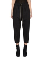 RICK OWENS | Astaire Drop Crotch Cropped Wool Blend Pants | Women