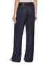 Back View - Click To Enlarge - PRADA - Belted High Waist Tailored Wool Pants