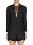 Main View - Click To Enlarge - PRADA - Turned Up Cuff Wool Single Breasted Blazer