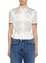 Main View - Click To Enlarge - PRADA - Satin Button Up Blouse