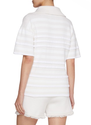 Back View - Click To Enlarge - BARRIE - Mariniere Striped Polo Shirt