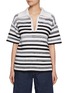 Main View - Click To Enlarge - BARRIE - Mariniere Striped Polo Shirt