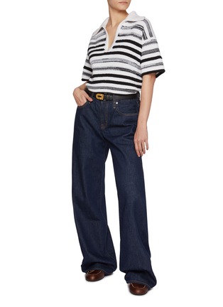 Figure View - Click To Enlarge - BARRIE - Mariniere Striped Polo Shirt